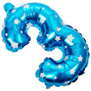 5X(16 inch foil balloons Air digit balloon birthday wedding decoration bal H7L1)