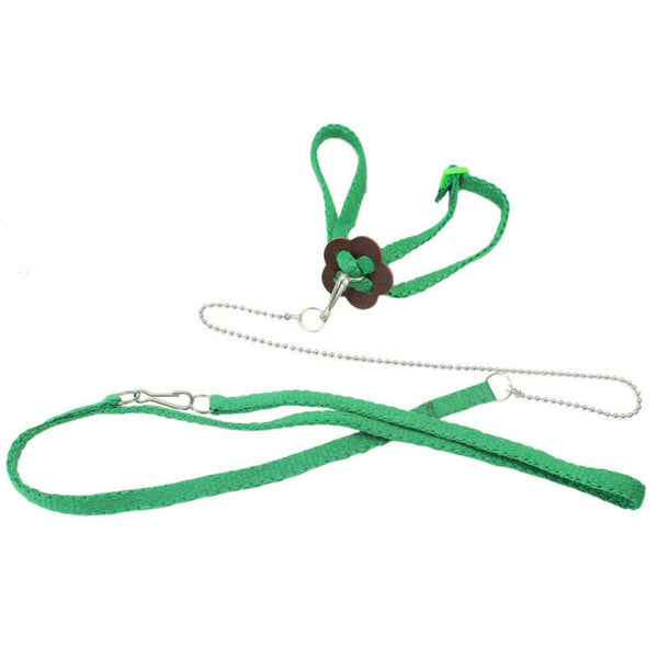 Stylish Parrot Bird Harness Leash Anti-bite Adjustable 80x0.8cm DTK