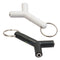 2pcs 3.5mm Stereo Audio Jack Earphone Headphone 2 Way Y Splitter Adapter Keyring