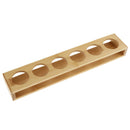 Bamboo 6 Holes Straight Home Cup Storage Holder Stand f/KTV Karaoke Supplies