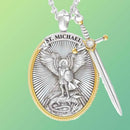 Round Shield Necklace Pendant Necklace