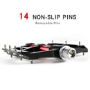 Cxwxc Bike Pedals Flat 3 Sealed Bearings Bicycle Pedals Wide Platform Bike