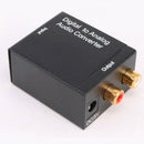 Digital Optical Coax Coaxial Toslink to Analog Audio Converter Adapter RCA L/R