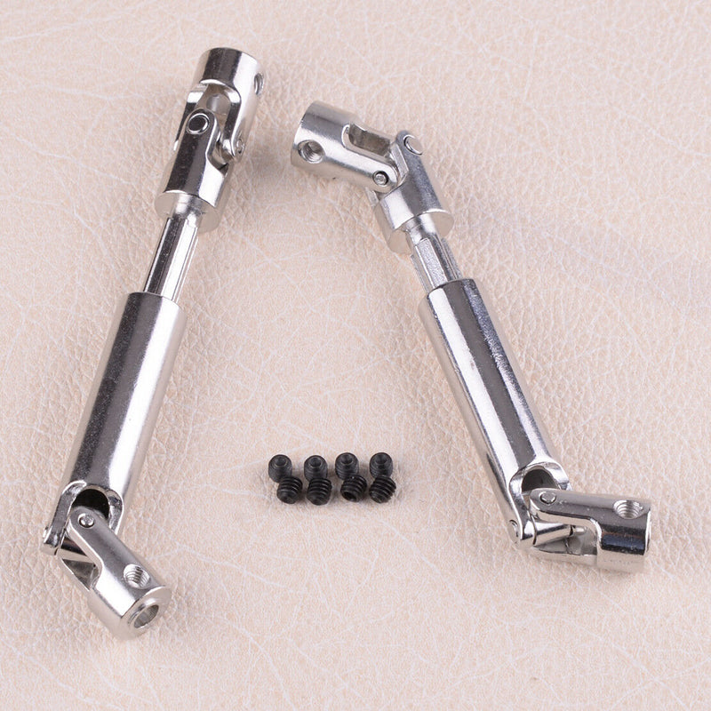 2pcs Universal Drive Shaft Set Stainless fit for 1/10 SCX10 RC Crawler 90-115mm