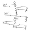 6pcs Long Line Fishing Clips Connector Float Line Clip Sea Fishing Tackle