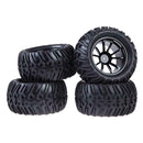 New 4PCS Wheel Rim & Tires For HSP 1:10 Monster Truck RC Car 12mm Hub