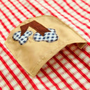 Classical Embroidery Apron Plaid Women Bowknot Kitchen Chef Apron Dress Wit T8K7