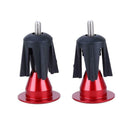 One Pair Bike Bicycle Aluminum Handlebar Grips Handle Bar Cap red