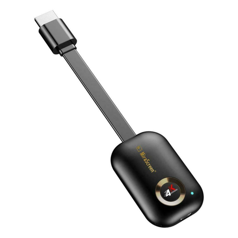 4K Miracast Dual WiFi Wireless Display HDMI TV Stick Dongle Receiver & Cable
