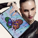 5D Diamond Butterfly Painting Clutch Bag Leather Purse Handbag DIY For Women