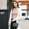 Fashion Women PU Patchwork Messenger Shoulder Bag Crossbody Small Bag(Black