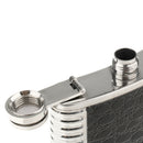 8oz Portable Stainless Steel Liquor Hip Flask Russia Camping Flagon Black