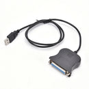 1m USB to DB25 Female Print Line to Parallel Adapter Cable 25Pin Printer Cable3C