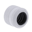 G1/4 Brass White Adapter Connector for 14mm OD PC DIY Water Cooling System Tubes