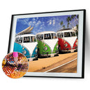 3 Car DIY 5D Diamond Rhinestone Painting Embroidery Cross Stitch Mosaic Art