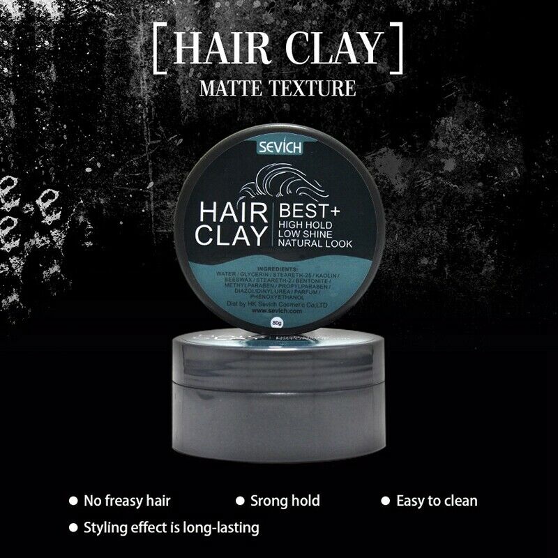 Sevich Hair Clay High Hold Low Shine Hair Wax Natural Look For Man Make Fas T4L7