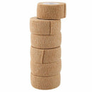 6 PCS First Aid Medical Self-Adhesive Elastic Bandage Tape (Skin, 2.5cm)