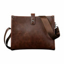 Men's Leather Shoulder Bag Messenger Crossbody Tablet Bags Handbag Satchel