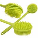 Back Brush, Silicone Body Brush Double Sided Brush, Long Handle Anti-slip S Y4F4
