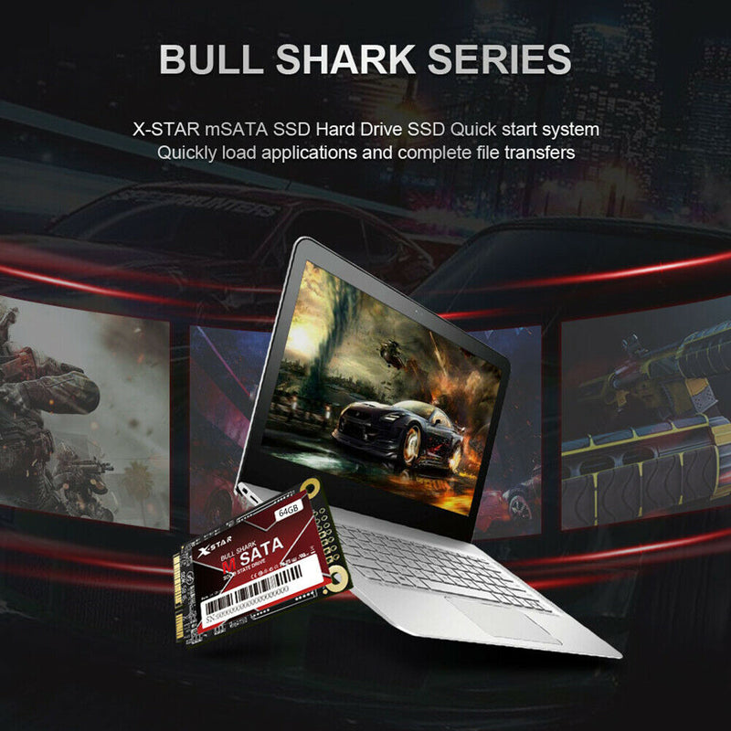 mSATA SSD HDD Internal Solid State Hard Drive for Laptop Notebook (64GB)