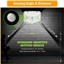 2Pcs 100 LEDs Solar Powered PIR Motion Sensor Garden Security Light Wall Lamp
