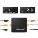 Digital to Analog Audio Converter Amplifier Decoder Optical Fiber Coaxial S