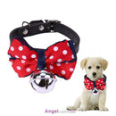 Adjustable Pet Cat Bow Tie Collar velvet safety Kitten Colar Necklace with Bell