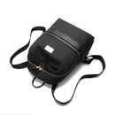 2pcs/set Women Nylon Backpack Clutch Preppy Solid Shoulder Schoolbags Purse