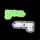Letter Words you Metal Cutting Dies For DIY Scrapbooking Card Craft LJ