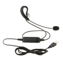 Corded Phone Headset, Call Center Telephone Headset, USB Earphone Jack Noise