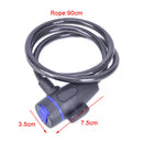 Anti-Theft Bike Lock Stainless Steel Cable For Bike Security Lock With 2 KeyME
