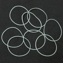 50 PCS Rubber Bands White Color Rubber Elastic Bands Office Home Rubber Band