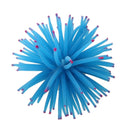 Aquarium Decoration Soft Plastic Artificial Anemone Plant - Blue X8M6