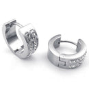 Jewelry Men's Women's Earrings, Hoop Earrings, Zirconia Diamond Stainless S