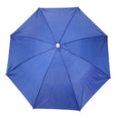 Anti-Rain Elastic Band Head Umbrella Hat Outdoor Sunscreen Tool(Royal Blue)
