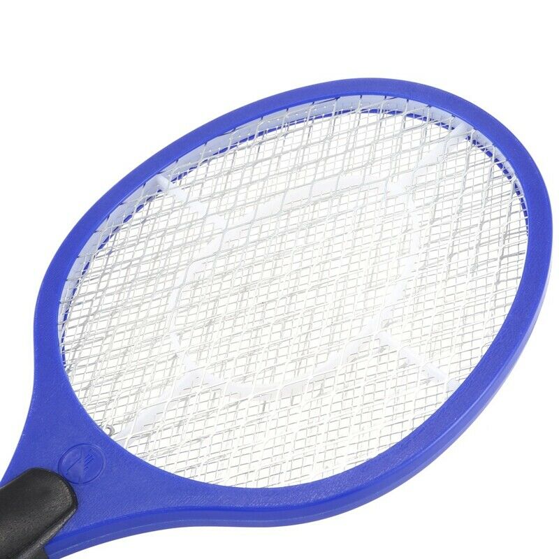 Batteries Operated Hand Racket Electric Mosquito Swatter Insect Home Garden