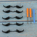 5Pieces Replacement Black LB RB Triggers Bumpers with T8 T6 Screwdriver Plastic