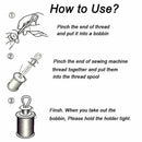 Bobbin Buddies - Tread Clips - Keep Your Bobbin Threads Matched Up with You V5D9