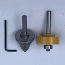 Woodworking 1/4" Shank Rabbet Router Bit with 6 Bearings for Multiple Depths