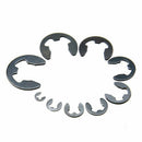 120Pcs E Clips Retaining Ring Black Manganese Steel 1.5Mm To 10Mm
