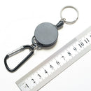 2 Pcs Retractable Badge Holder Reels Key Hook Clip Strap Cord Belt Hanger Chains