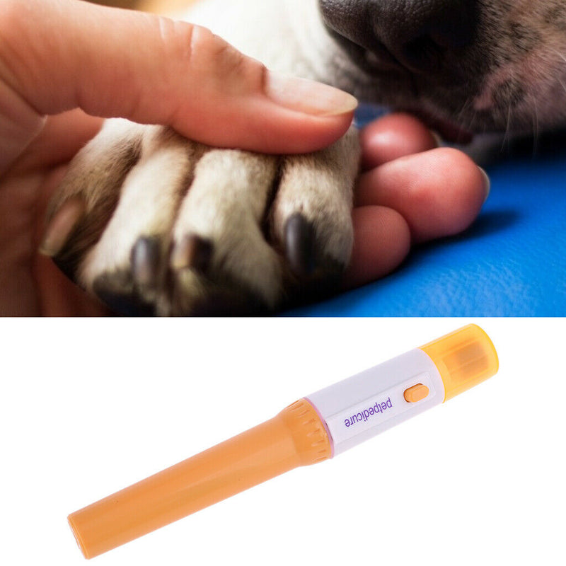 Novel Electric Cat Dog Puppy Pet Nail Pedicure Clipper Grinder Trimmer File Kit