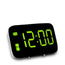 Led Digital Alarm Snooze Clock Voice Control Time Display Large 5Inch Scree