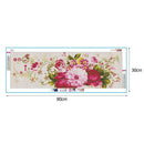3pcs 5D DIY Full Drill Diamond Painting Flower Cross Stitch Embroidery Kit