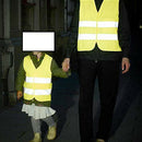 2pcs Pupil Safety Warning Vest Kids Reflective Jacket Fluorescent Waistcoat A