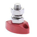 Stainless Steel Red Junction Block Single Insulated Terminal Stud 8mm