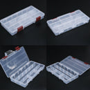 5 Compartments Transparent Visible Plastic Fishing Box Fishing Tackle Durab