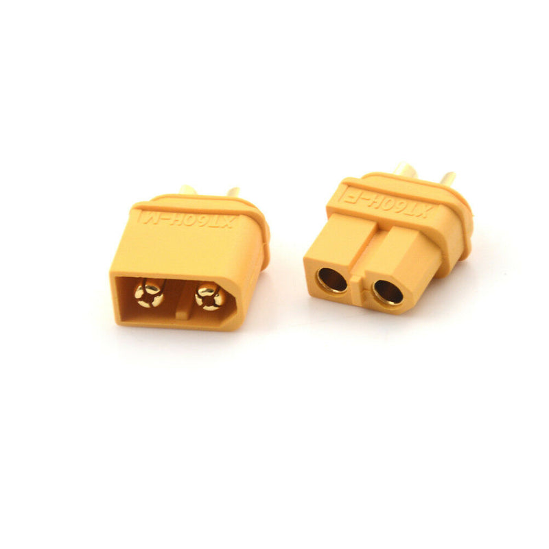 2PCS Amass XT60+ Plug Connector With Sheath Housing 1 Male 1 Female-L3C