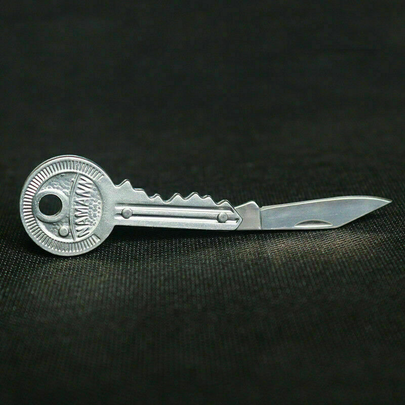 Creative Fold Key Shaped Folding Pocket Key Metal Self Tool Defense EDC TOP Y3T3