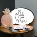 Led Message Handwriting Letter Light Box Speech Bubble Shape Writing Board  O6O6